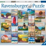 Puzzle RAVENSBURGER COASTAL COLLAGE, 1500 darab