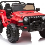 Lean Cars piros elektromos kisautó 12V EVA kerekekkel és Bluetooth-szal