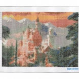 Gyémántfestés NORIMPEX – Neuschwanstein télen 30 × 40 cm