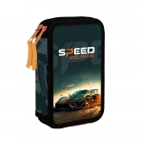 OXYBAG iskolai kétszintes tolltartó Autó