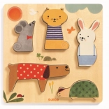 Djeco fa puzzle háziállatokkal