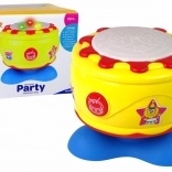 Nagy interaktív zenei dob fényekkel 19 cm