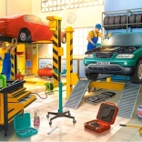 120 darabos puzzle - Autószerelő műhely