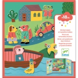 Áthelyezhető matricák a legkisebbeknek Állatkák DJECO