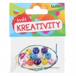 Színes Gyöngyök Zsinórral