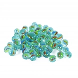 Üveg golyók szivárványos mintákkal