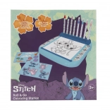 Állvány színezőkkel Lilo és Stitch motívummal és festékekkel