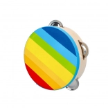 Színes tamburin csengőkkel