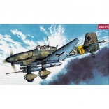 Ju-87G Stuka repülőgép modell az ACADEMY-től