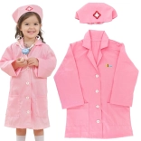 rózsaszín gyerek nővérke jelmez sapkával VIGA