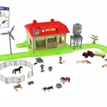 Házi farm készlet állatokkal és traktorral