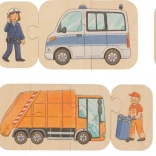 Fa jármű puzzle 6 az 1-ben goki