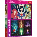 Puzzle 2×200 darab Disney PRINCESS – Bűbájos hercegnők