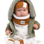Llorens New Born élethű baba hangokkal, 44 cm