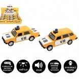 Visszahúzhatós VB Lada rendőrautó fénnyel és hanggal