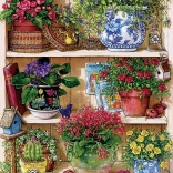 Virágos szekrény puzzle 500 darab Cobb Hill