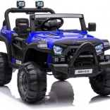 Gyermek elektromos autó 12V, kék színben, EVA kerekekkel és távirányítóval