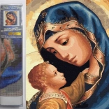 Gyémántfestés Isten Anyja 30x40 cm