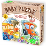 Baby puzzle közlekedési eszközök 4 az 1-ben (2–4 darab) a D-Toys-tól