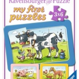 Puzzle 3x6 állatkák RAVENSBURGER