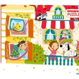 18 darabos szortírozó kirakó – háziállatok