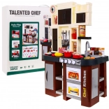 Interaktív gyermek konyha folyó vízzel és fényhatásokkal, 58 darab