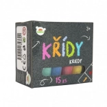 Színes járdakréták dobozban, 15 db