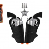 Cowboy készlet két műanyag pisztollyal és tokkal