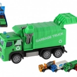 Gyermek műanyag teherautó visszahúzós mechanizmussal