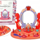 Sminkasztal fény- és hanghatásokkal Rózsa