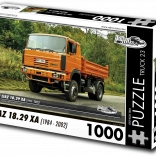 Puzzle RETRO-AUTA ŠKODA LIAZ 18.29 XA (1994–2002) – 1000 darabos