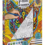 Grafix számok szerinti festés – tigris, keretre feszített vászon 30 × 40 cm