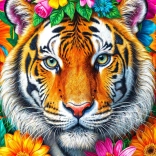 ENJOY Puzzle Csíkok és Virágok 1000 Darab