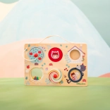 Lilliputiens fából készült aktivitási panel Piroska és a farkas Ludvïk