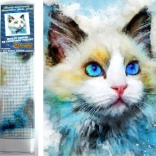 Gyémántfestés Kék pillantás 30x40 cm