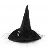 gyerek boszorkánysapka ezüst csattal