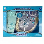 Plejo hercegnős ékszerszett hosszú copffal