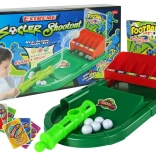 Asztali focijáték labdakilövővel és pontozókártyákkal