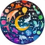 RAVENSBURGER Kerek puzzle Színek köre: Álmok 500 darab