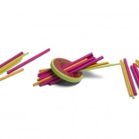 Dinnyés mikádó – fából készült ügyességi játék 2–4 játékos számára