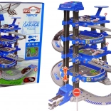 Rendőrségi négyszintes parkoló 1:64 hangokkal és fényekkel