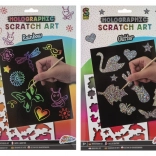 Szivárványos kaparós kép