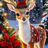 Gyémántmozaik - Szarvas masnival