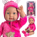 Panenka csecsemő medvés ruhában WOOPIE