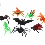 8 darabos műanyag rovar szett (7–12 cm) tasakban