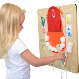 Masterkidz falra szerelhető szenzomotoros higiéniai tábla – szájápolás, Flex, Montessori