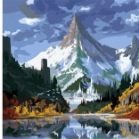 Gyémántfestés Jeges kastély a hegyekben 30 × 40 cm