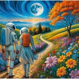 Puzzle CHERRY PAZZI – Kozmikus szerelem, 1000 darabos