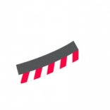 Külső szegélyek döntött kanyarhoz 4/15° CARRERA EVOLUTION, DIGITAL 132 és DIGITAL 124 autópályákhoz