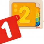 Többrétegű fa kirakó számokkal 1–5 GOKI